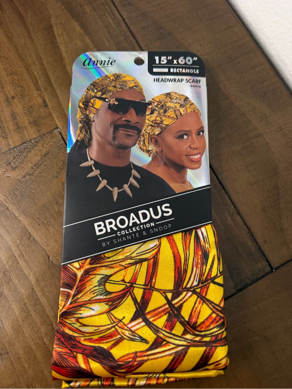 Annie head wrap scarf broadus by Shante & Snoop new tropical yellow head wrap